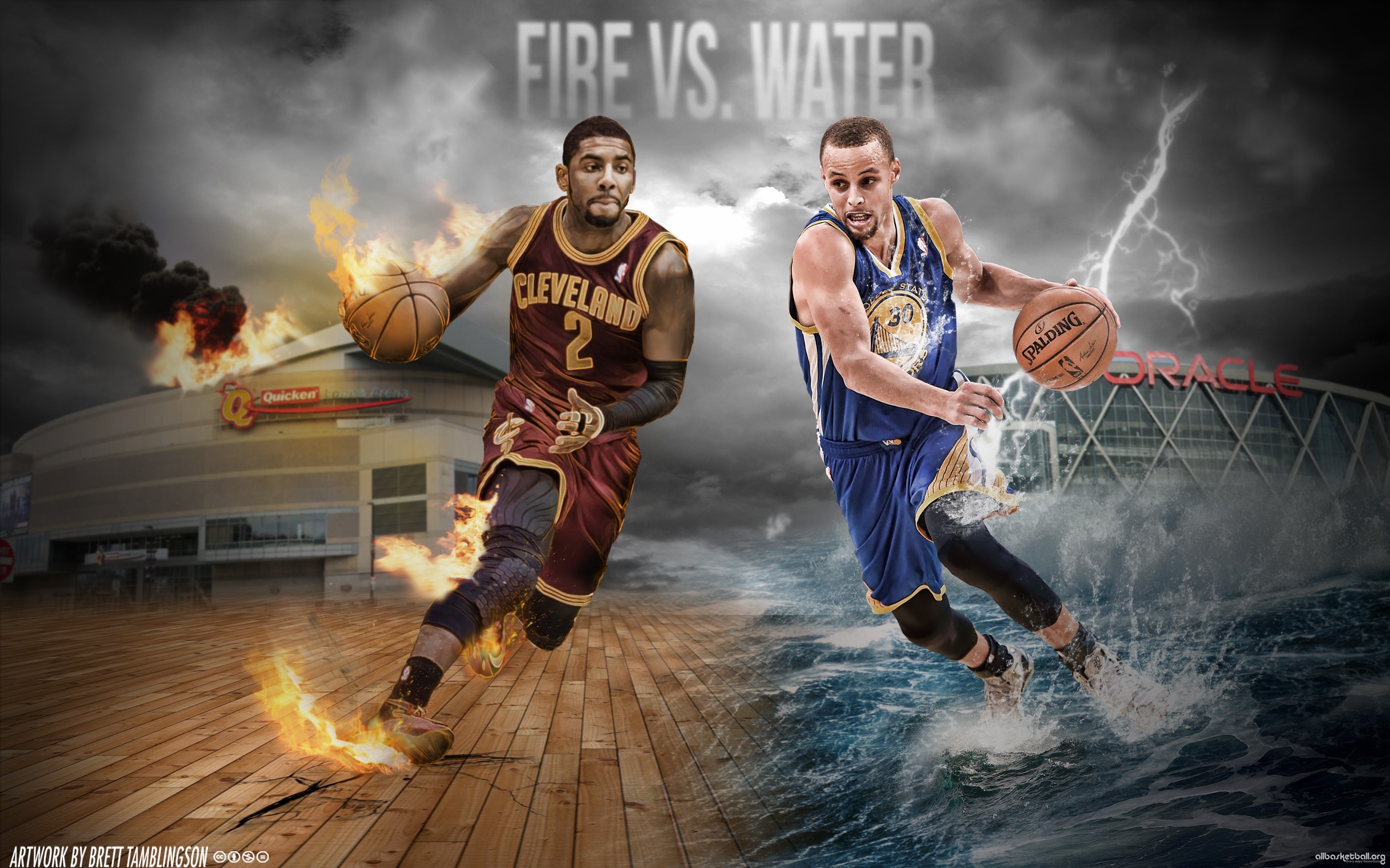 Kyrie Irving & Steph Curry Fire vs. Water 2015 Wallpaper 2880x1800 » Всё в ...